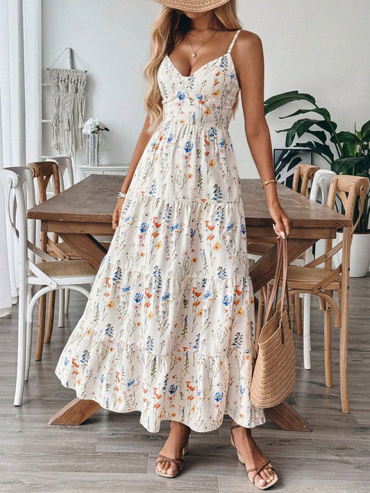 2026 Women The Resort Strappy Sleeveless Midi Dress