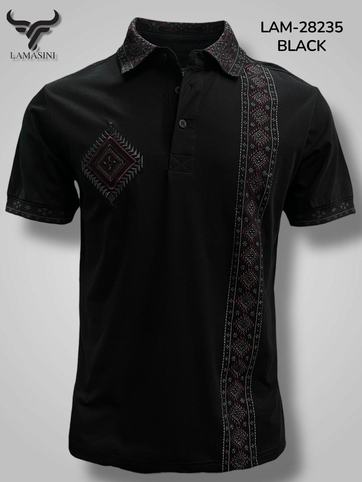 LAM28235 BLACK SHORT SLEEVE SHIRT