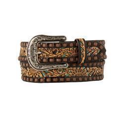 D140009833 ANGEL RANCH LADIES BELT TURQUOISE