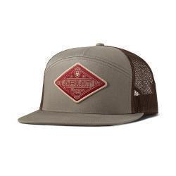 A300090206 ARIAT MENS CAP R112 SNAPBACK DIAMOND PATCH GREY