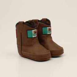 A442002702 ARIAT SHELBY INFANT BOOT MEXICO FLAG BROWN