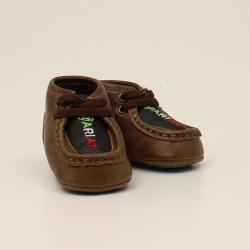 A442002502 ARIAT SHELBY LIL INFANT SHOE MEXICO COLORS BROWN
