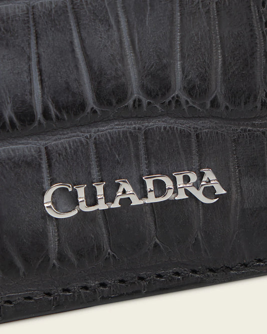 DU782 MEN'S BLUE ALLIGATOR LEATHER WALLET