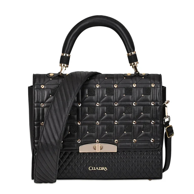 DU407 MANTA RAY SQUARE BAG BLACK