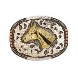 C1001707 CRUMRINE OVAL BUCKLE HORSE HEAD