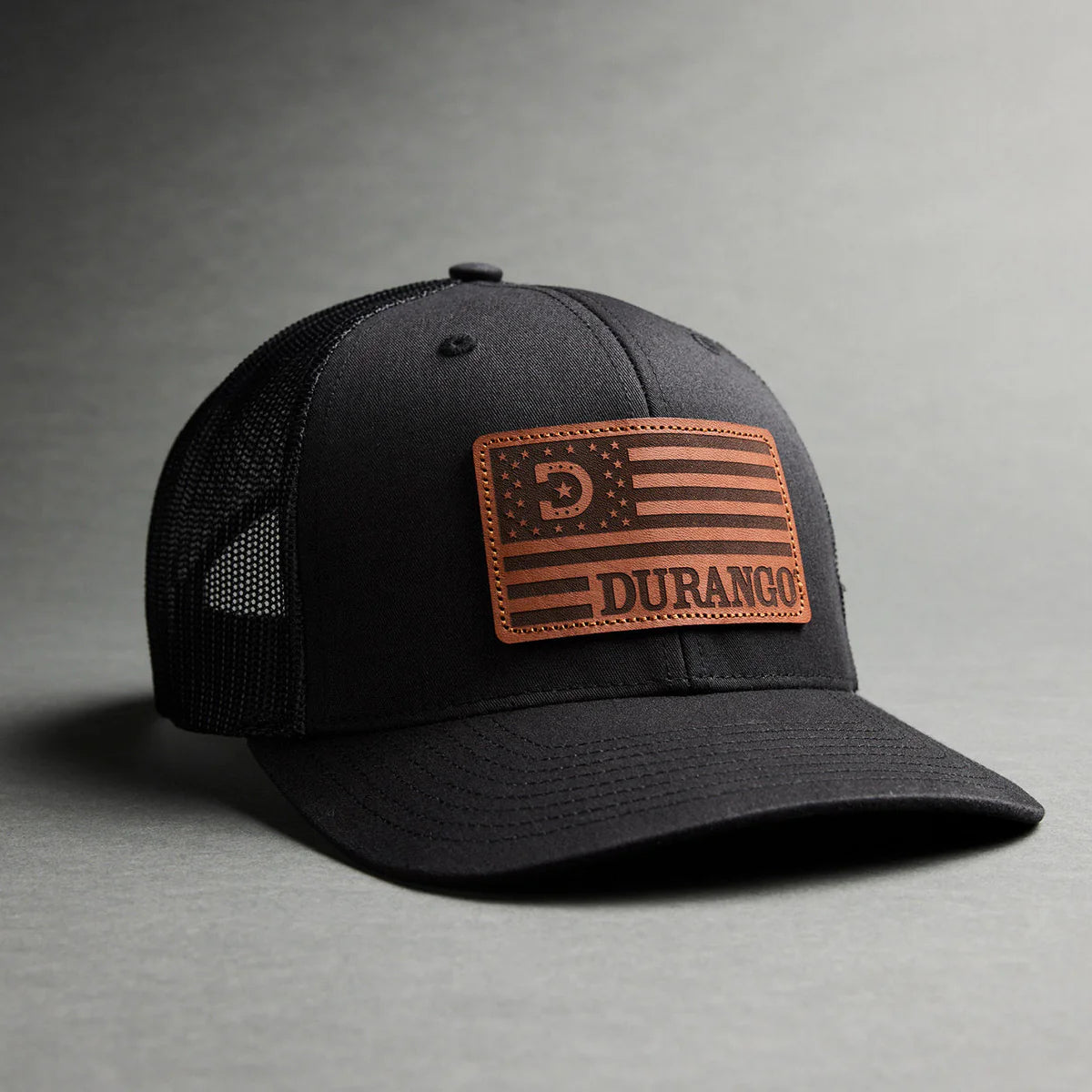 DAC0222 DURANGO PATRIOTIC LOGO LEATHER PATCH BALL CAP