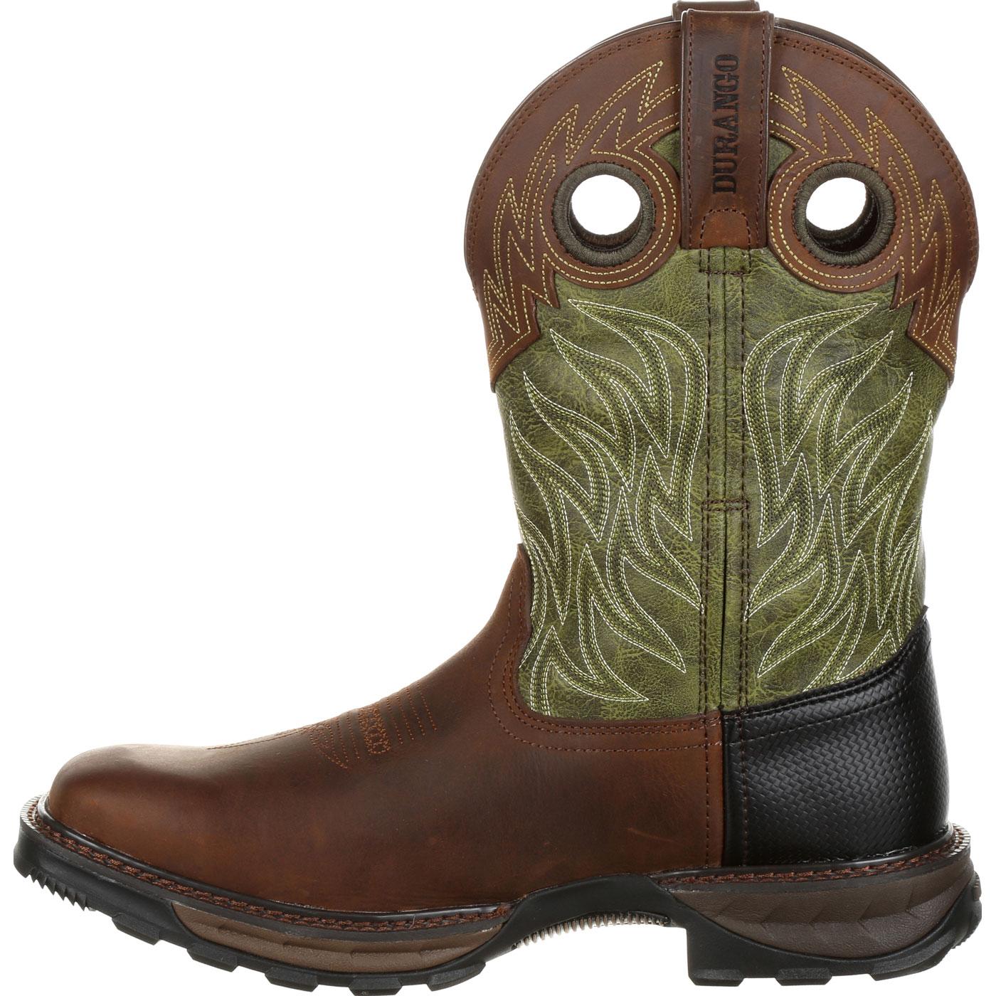 DDB0177 MAVERICK XP BOOTS-BROWN/GREEN WATERPROOF