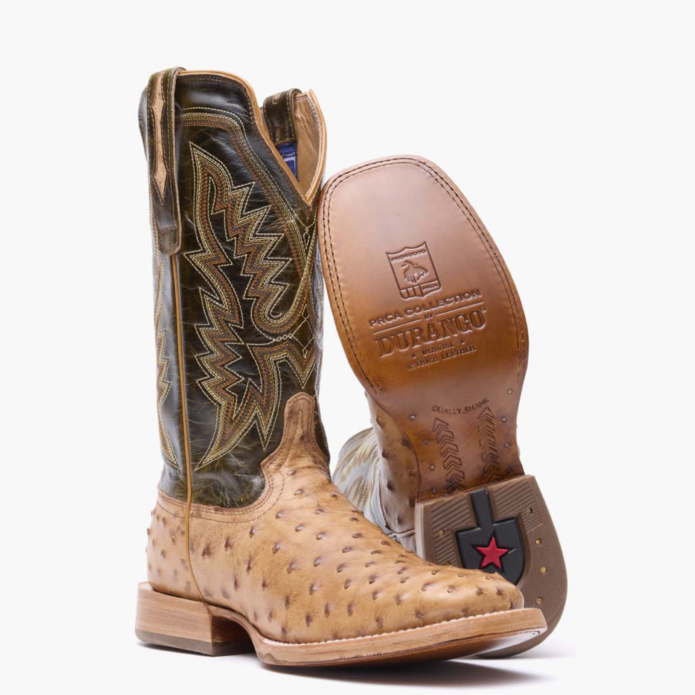 DDB0472 DURANGO FULL-QUILL OSTRICH WESTERN BOOTS