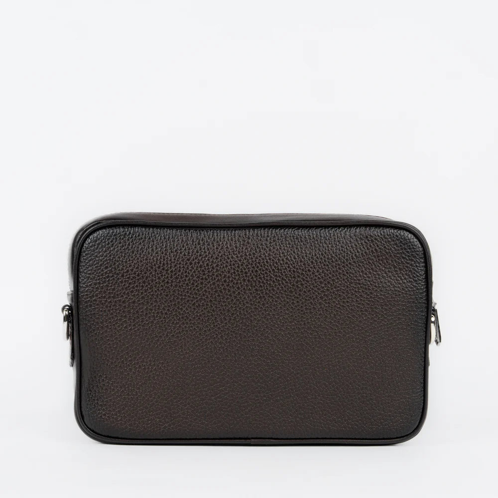 DU755 MEN'S GENUINE LEATHER FUSCUS MESSENGER BAG