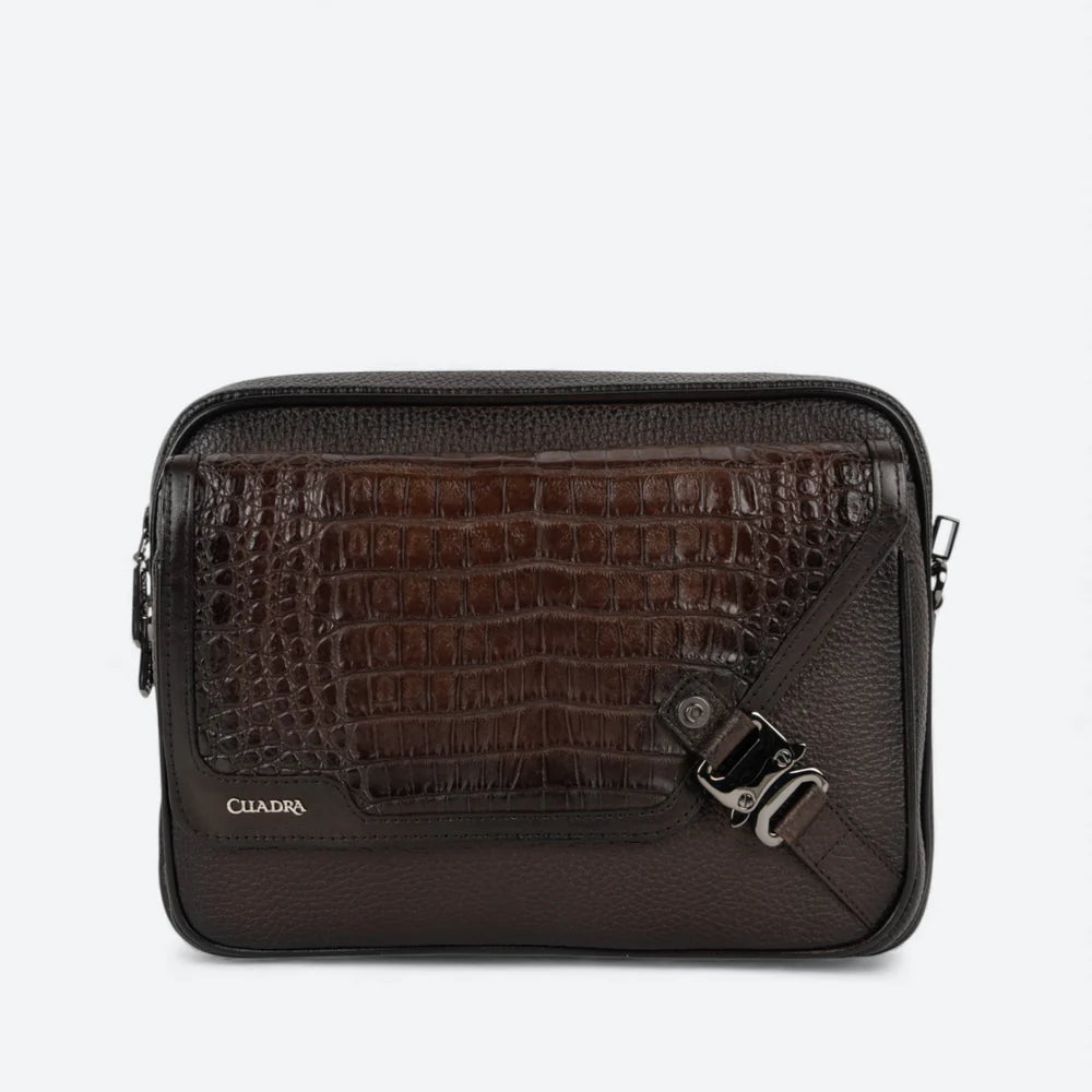 DU757 MEN'S GENUINE LEATHER SHOULDER BAG