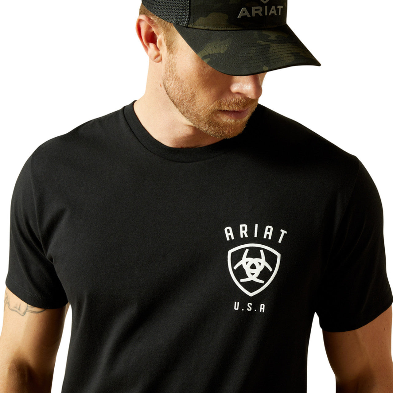10062429 MNS Ariat Faded Bull T-Shirt