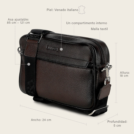 DU808 MEN'S GENUINE ITALIAN DEERSKIN DOCUMENT CASE