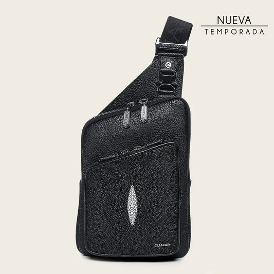 DU761 CUADRA MANTA RAY MEN'S SHOULDER BAG BLACK