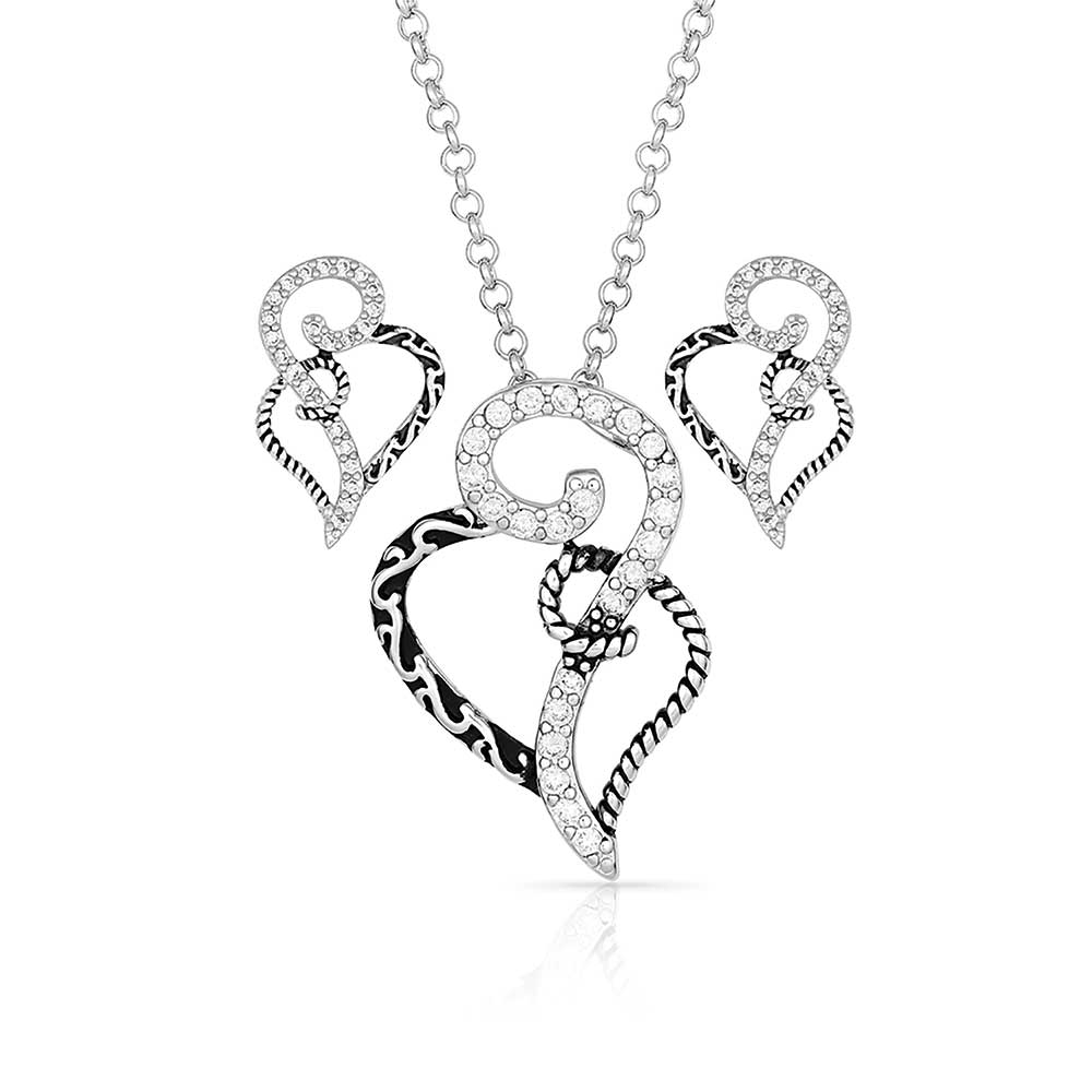 JS2234 Woven Hearts Jewelry Set