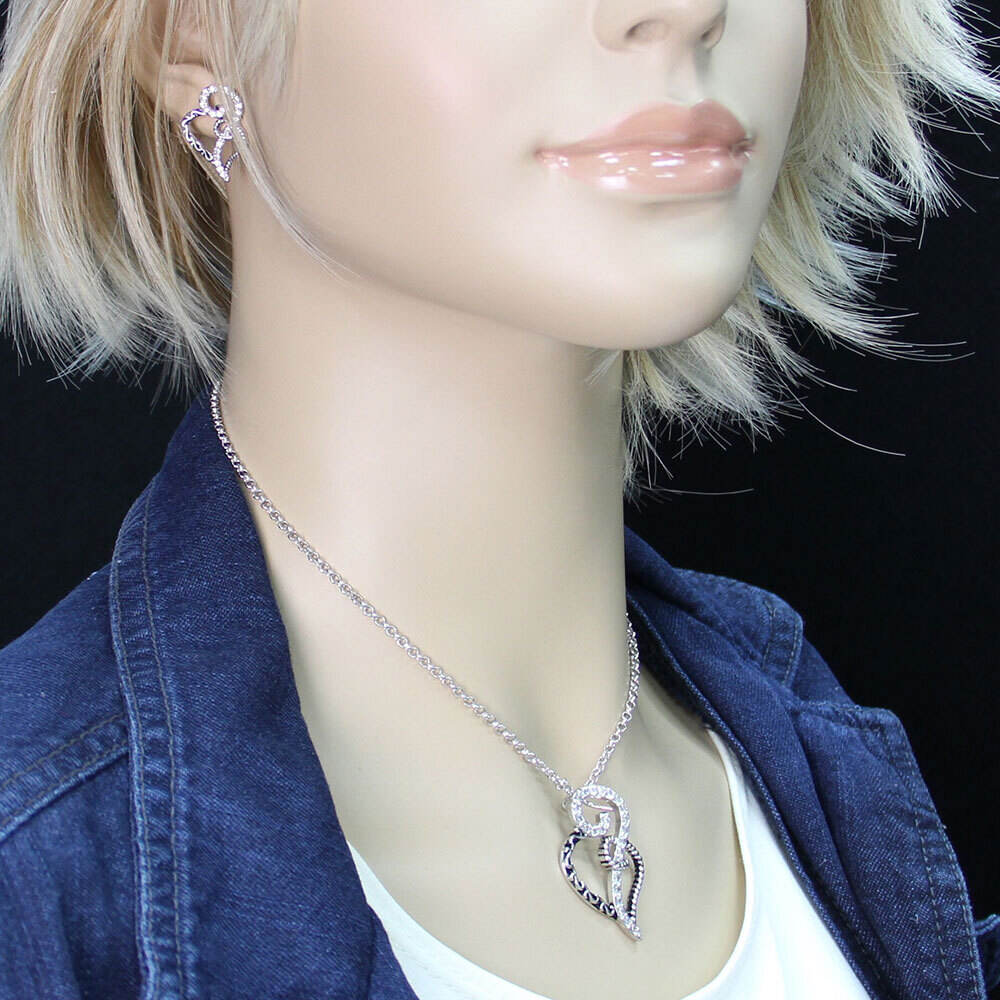 JS2234 Woven Hearts Jewelry Set