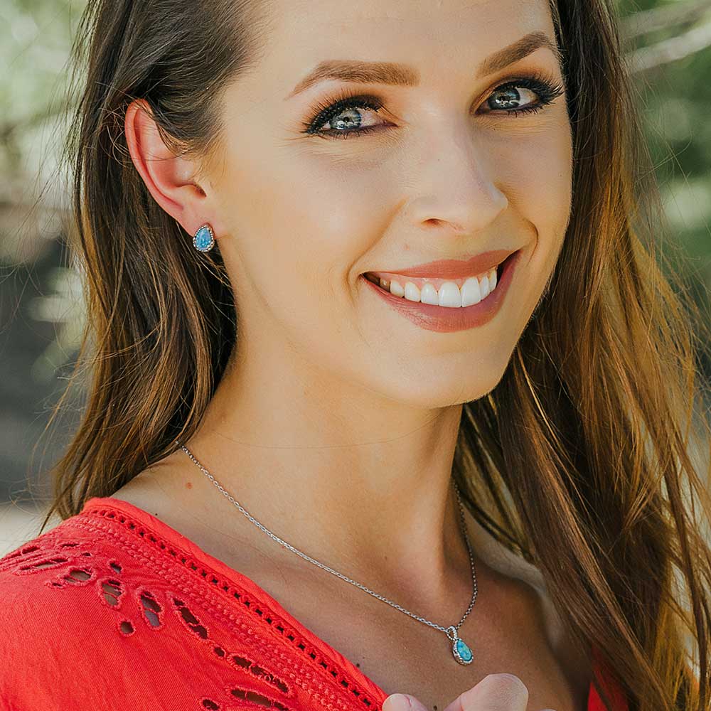 JS5116 Captivating Teardrop Jewelry Set