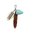2330797 KEY RING SOUTHWEST HOWDY FEATHER HEART MULTI COLOR