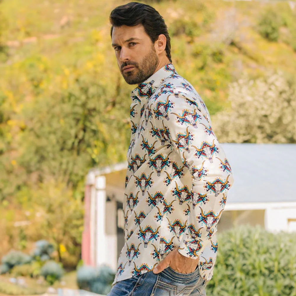 CWL9572 MENS SHIRT LEGENDARY AZTEC