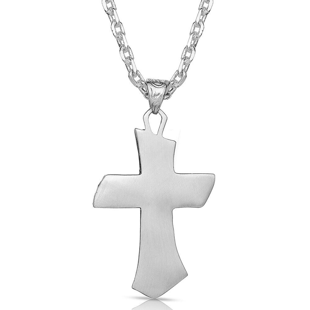 NC4779 Inner Light Turquoise Cross Necklace