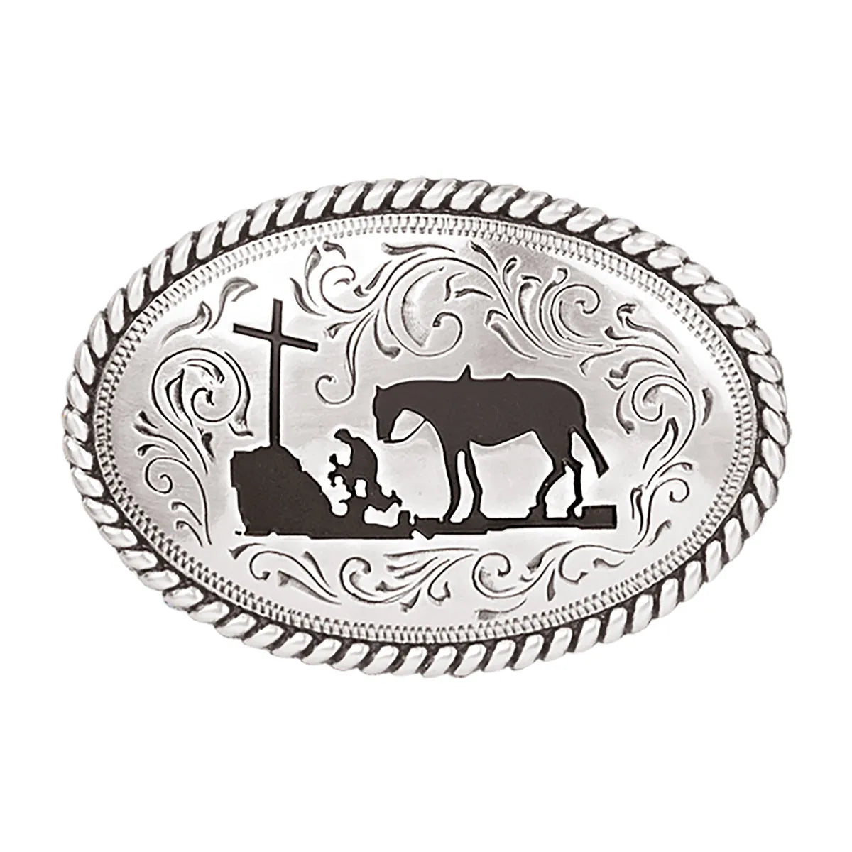 37382 NOCONA YOUTH COWBOY PRAYER BUCKLE