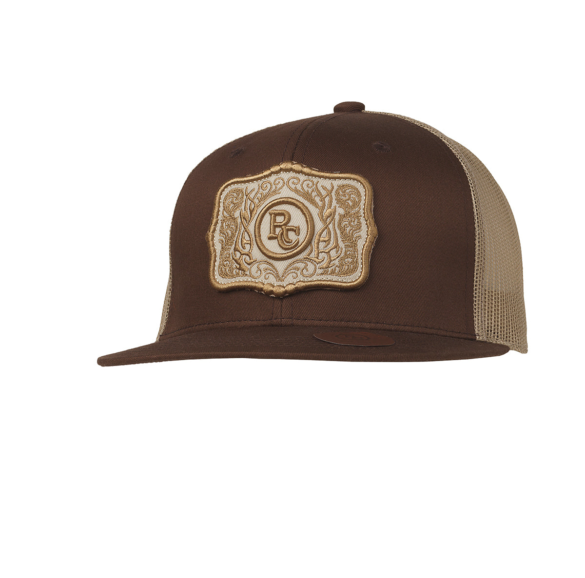 191001302 RANCH CRAFT ORIGINALS MENS SNAP BACK CAP BUCKLE PATCH BROWN
