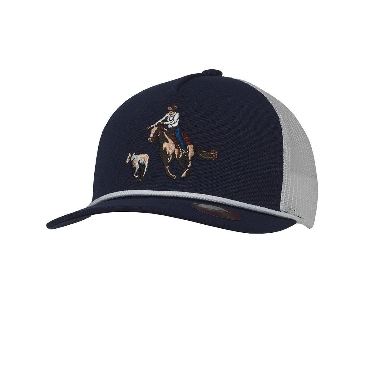 191001603 RANCH CRAFT ORIGINALS MENS SNAP BACK CAP CALF ROPER NAVY
