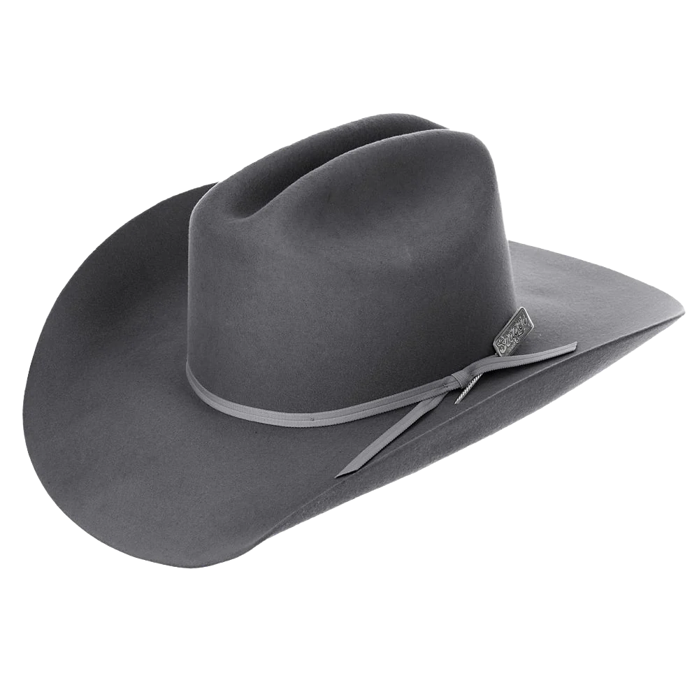 SEA11785 4X LONGHORN SMOKE WOOL WESTERN HAT