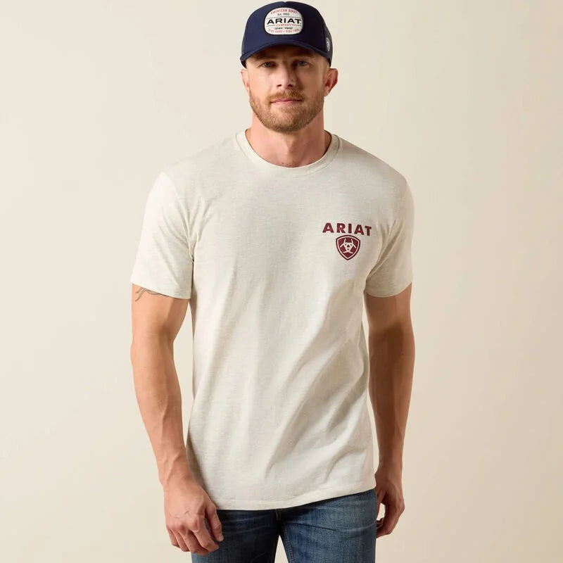 10080251 ARIAT MEN'S SS TRUCKER FREEDOM FLAG TE