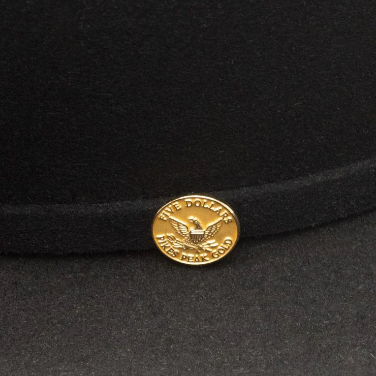 100X GOLDEN EAGLE STETSON BLACK FELT HAT