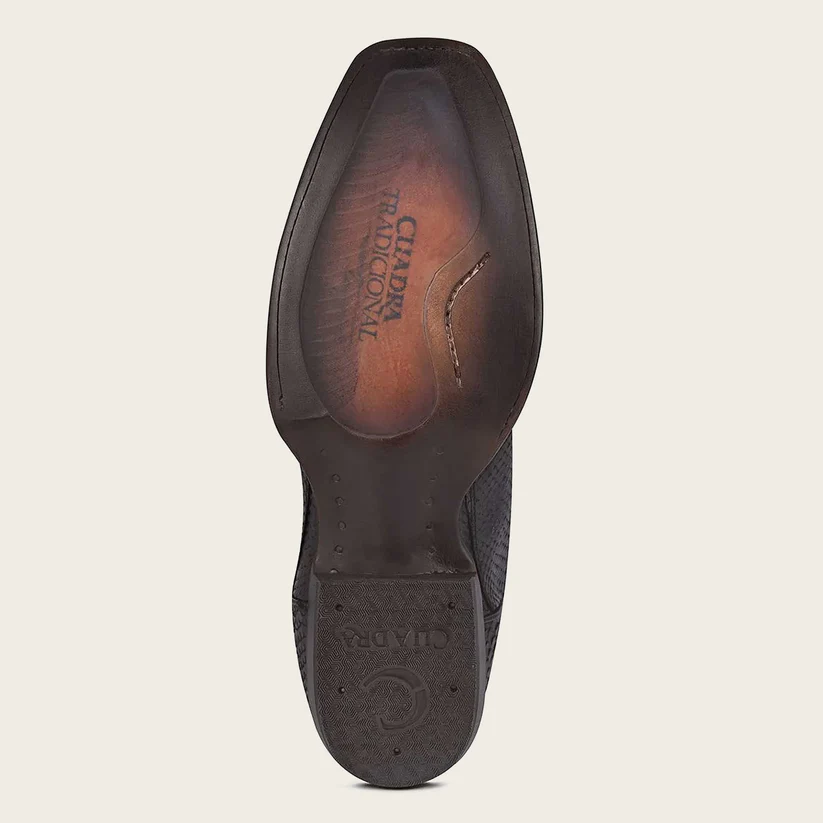CU607 CUADRA MENS PYTHON BLACK BOOTS