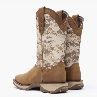 DDB0166 DURANGO DESERT CAMO PULL ON-BROWN/CAMO BOOTS