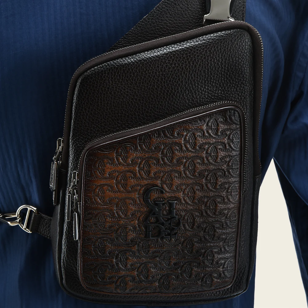 DU595 CUADRA BROWN STAMP BAG
