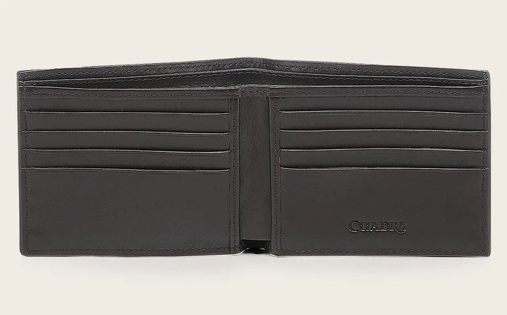 DU721 LUXURY HONEY BIFOLD WALLET IN GENUINE ITALIAN DEER AND BOVINE LEATHER CUADRA