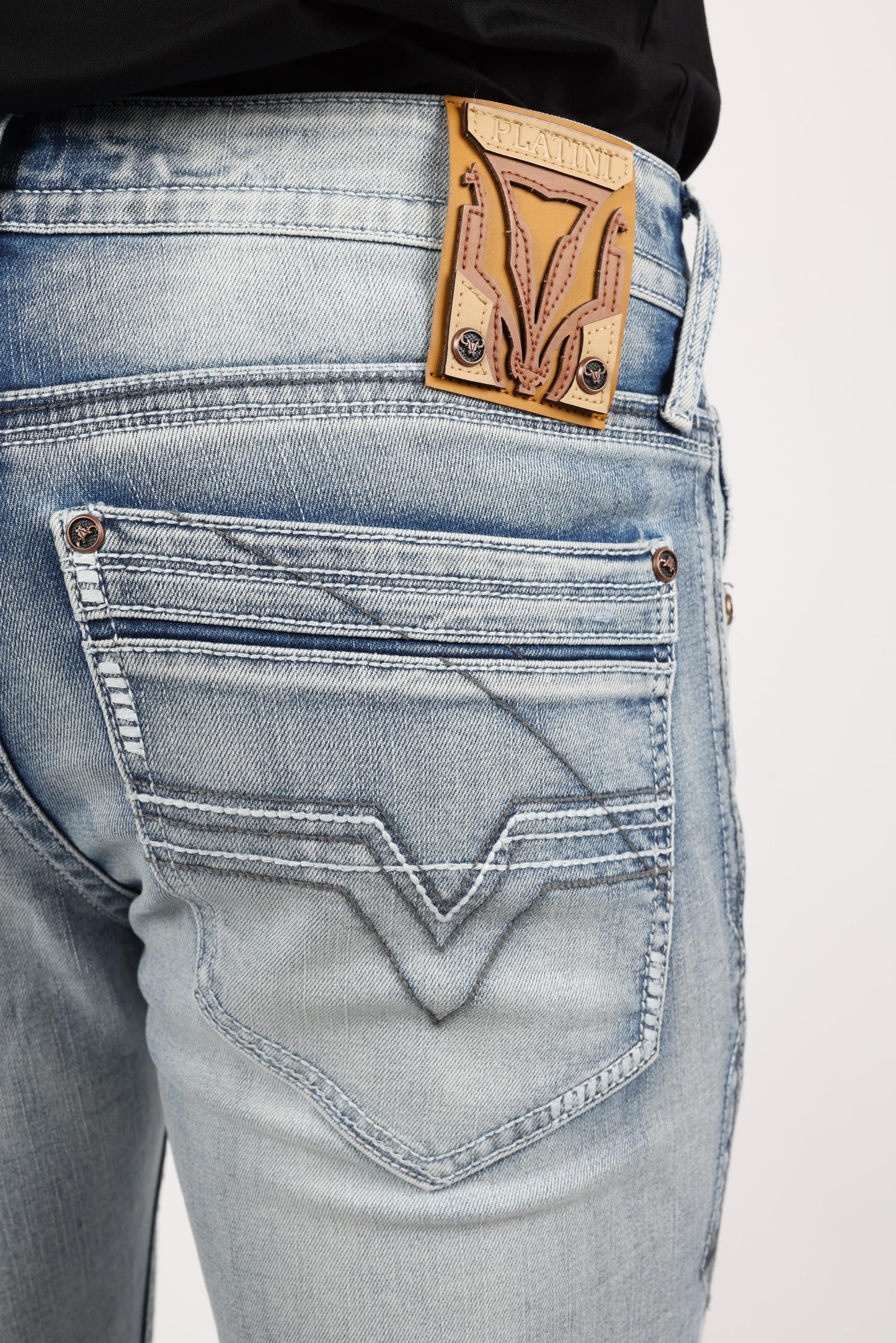 CBJ9888 HOLT LIGHT BLUE BOOT CUT JEANS
