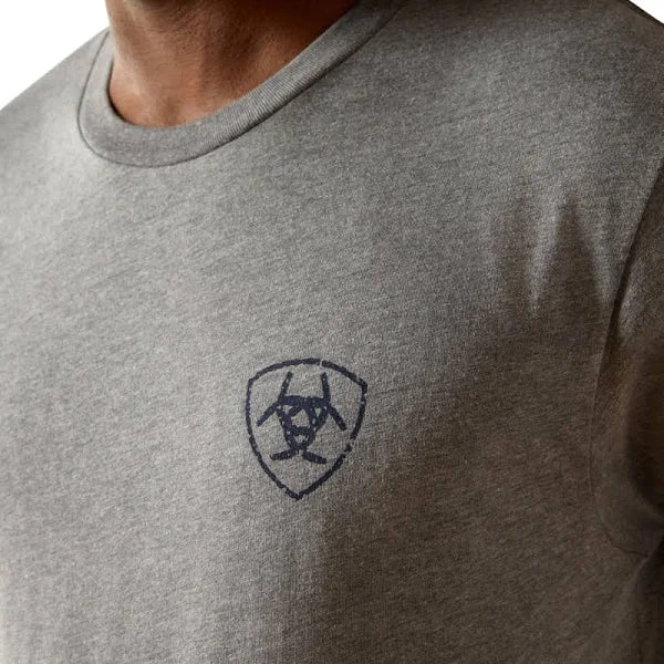 10062413 MNS Ariat Iron Ranch Arch T-Shirt