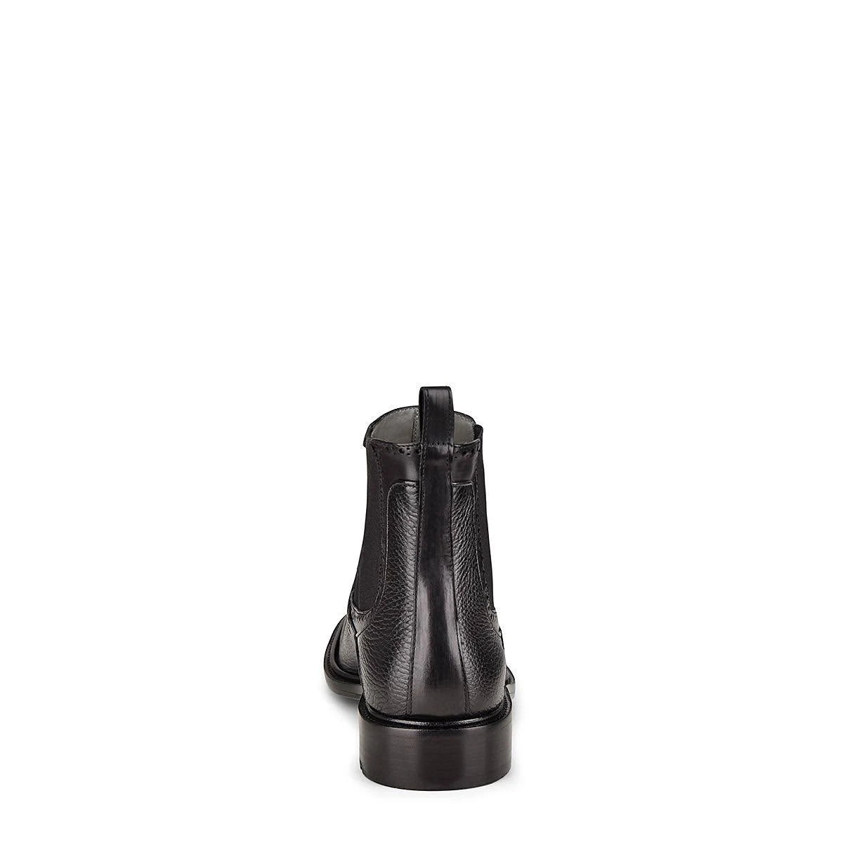 FC441 FRANCO CUADRA MENS'S BLACK DEER LEATHER DRESS BOOTS