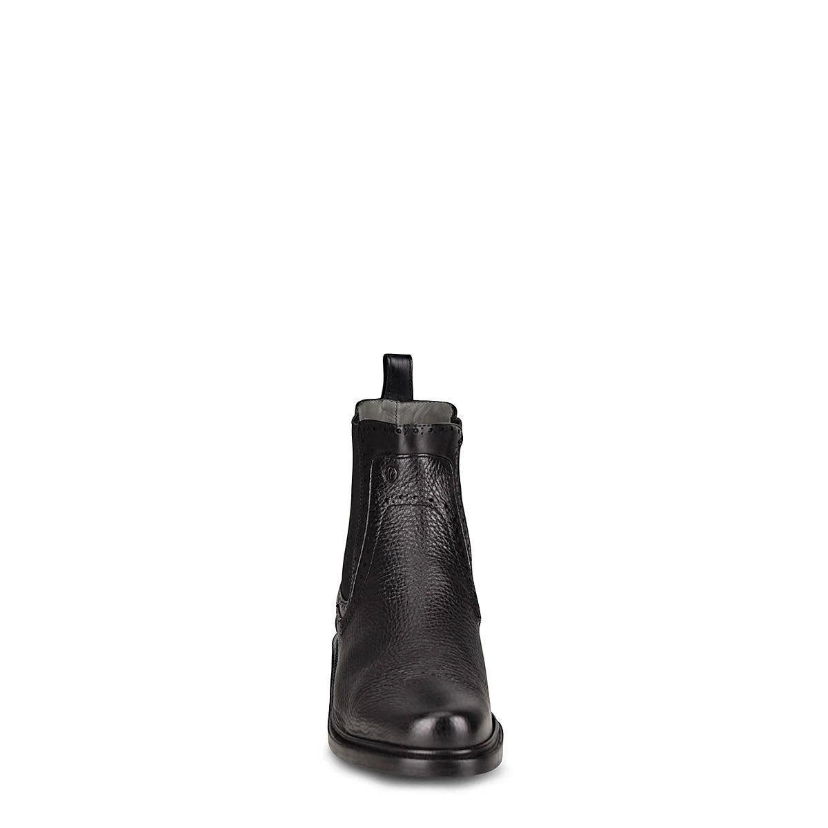 FC441 FRANCO CUADRA MENS'S BLACK DEER LEATHER DRESS BOOTS
