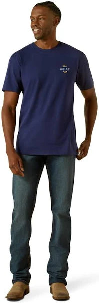 10062418 MNS Ariat Woven West T-Shirt