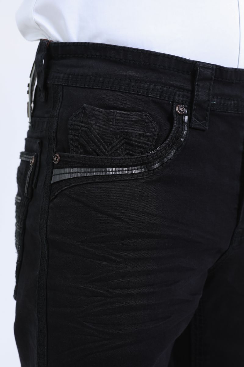 PHD10770 MENS SLIM BOOT CUT TRIPLE STITCH SIGNATURE POCKET DENIM PANTS