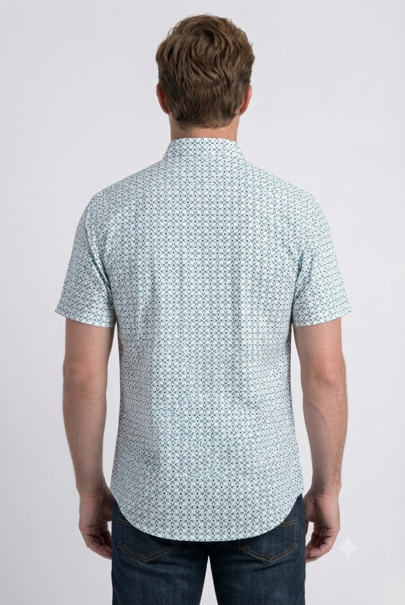 PGS11559 MENS PERFORMANCE CLASSIC FIT SHORT SLEEVE SHIRT WHITE