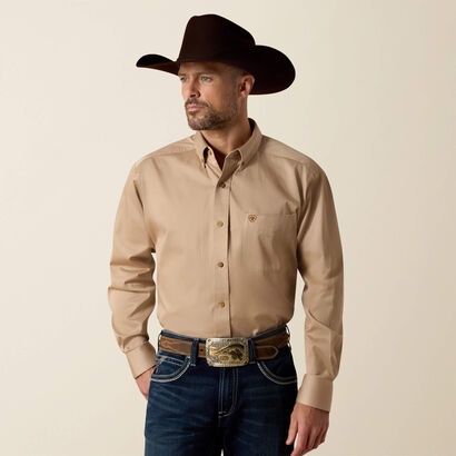 10000505 MNS SOLID TWILL CLASSIC FIT SHIRT
