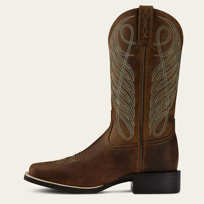 10018528 ROUND UP WIDE SQUARE TOE WESTERN BOOT