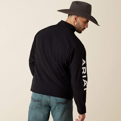 10019279 MNS TEAM SOFTSHELL JKT-BLACK