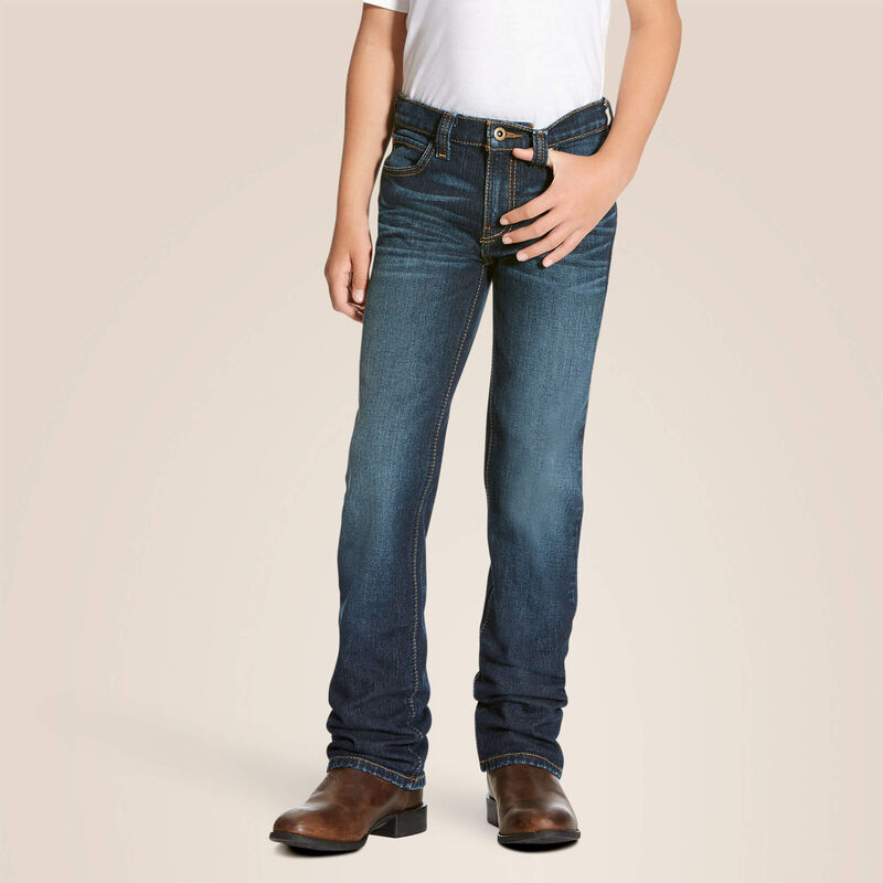 10023450 B5 SLIM STRETCH LEGACY STACKABLE STRAIGHT LEG JEAN ARIAT BOYS