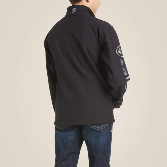 10030212 BOYS LOGO 2.0 JKT-BLACK SILVER
