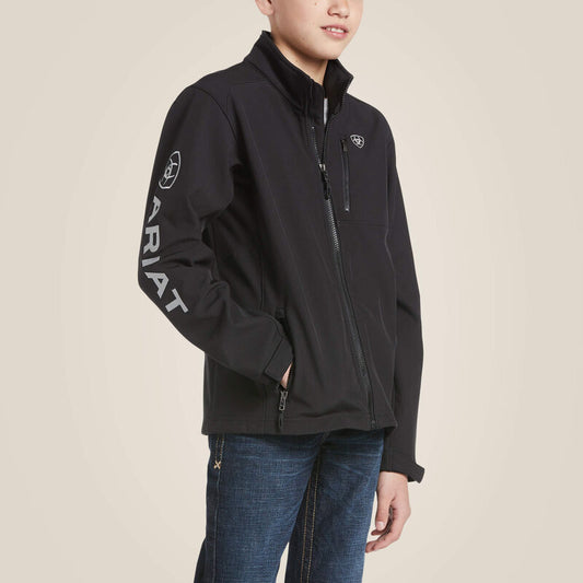 10030212 BOYS LOGO 2.0 JKT-BLACK SILVER