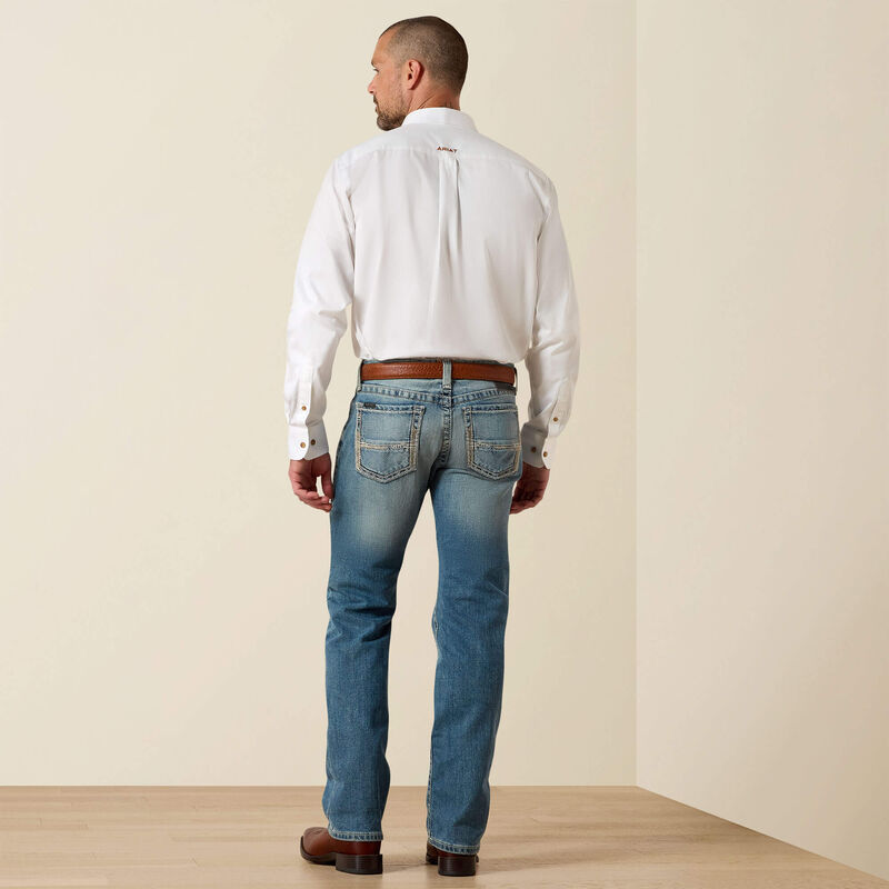 10031997 M7 ROCKER STRETCH STIRLING STACKABLE STRAIGHT JEAN BLUE