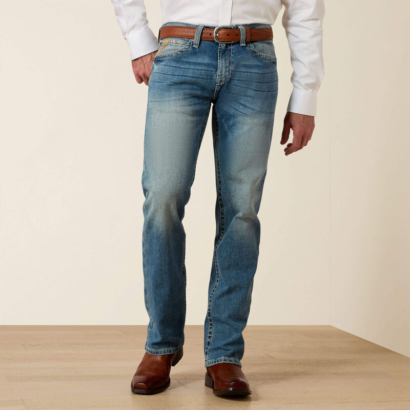 10031997 M7 ROCKER STRETCH STIRLING STACKABLE STRAIGHT JEAN BLUE
