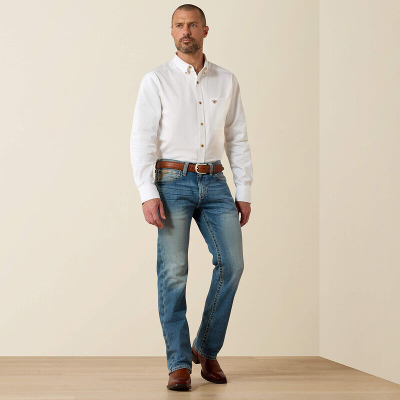 10031997 M7 ROCKER STRETCH STIRLING STACKABLE STRAIGHT JEAN BLUE