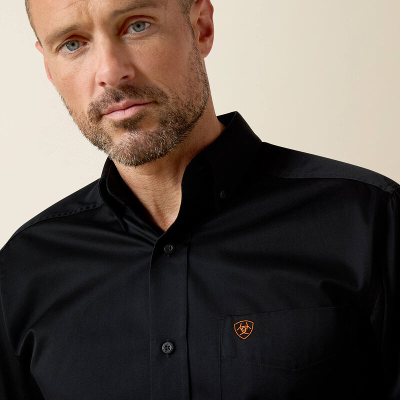 10034229 MNS SOLID TWILL FITTED SHIRT